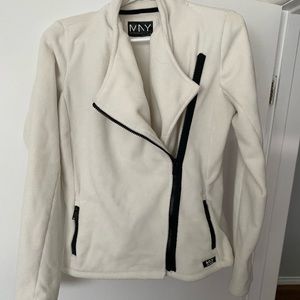 Cream colour warm fleece sweater - sz sm
